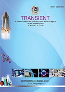 Transient - A Journal of Natural Sciences and Allied Subjects, Don Bosco College Tura