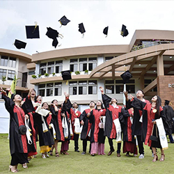 Graduation of Assam Don Bosco University students, Tepesia Assam, India