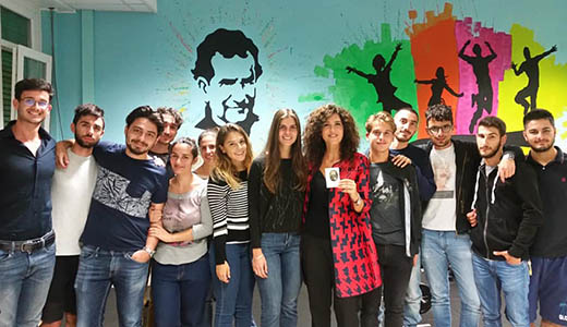 Student residents celebration of Collegio Universitario Don Bosco, Perugia, Italy