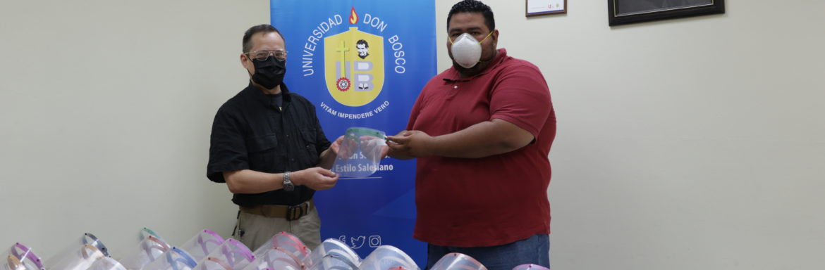 In manufacturing and donating 3D-printed face shields