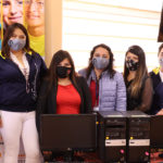 Members of the "donate your computer " solidarity campaing from the UNiversidad POlitecnica Salesiana, Ecuador 