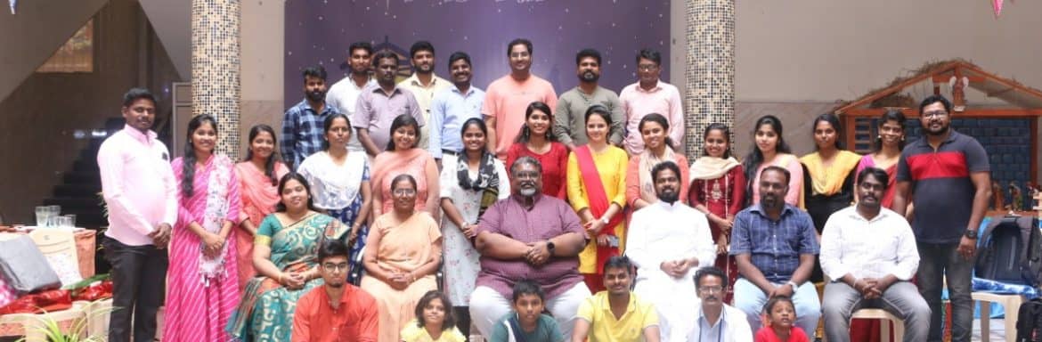 The Don Bosco College, Chennai management and staff members gathered to celebrate CHRISTMAS 2020, India