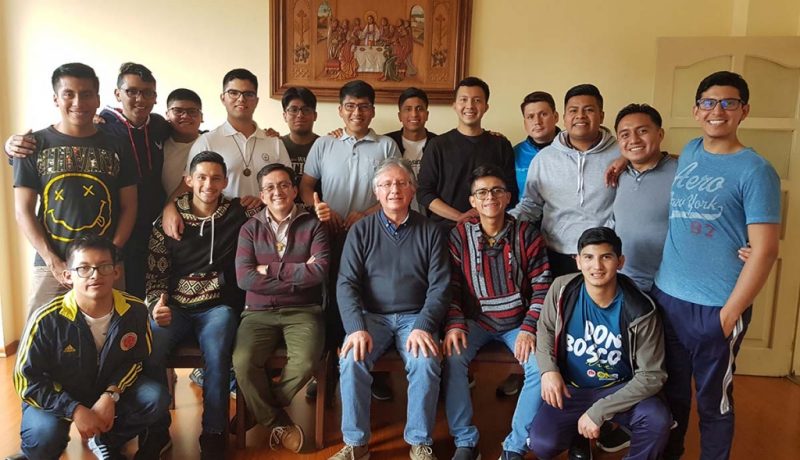 P. Marcelo Farfán, Coordinador General de las Instituciones Salesianas de Educación Superior visitó la comunidad del Posnoviciado salesiano