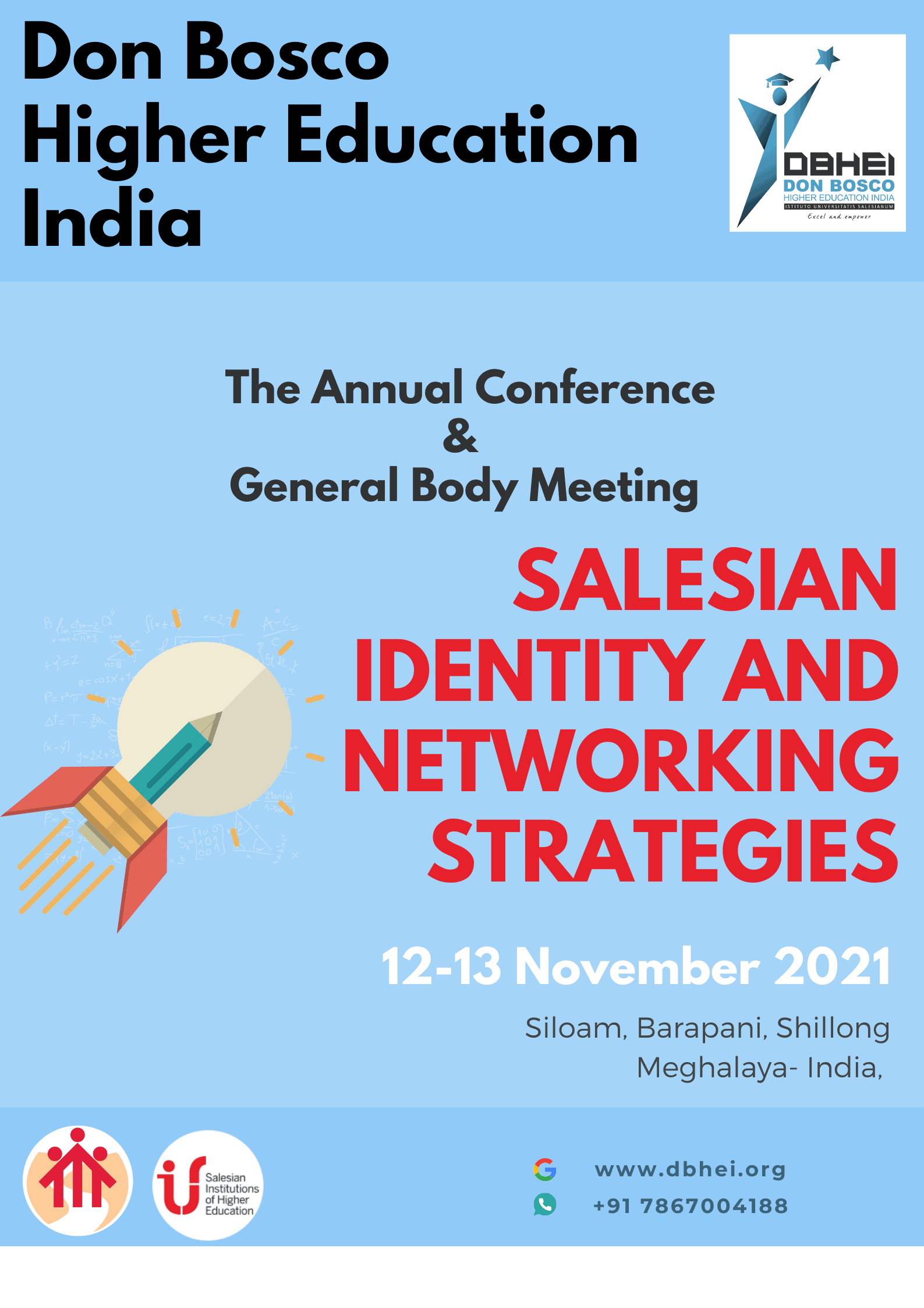 The annual Conference & General Body Meeting, Salesian Identity and Networking Strategies, Don Bosco Higher Education