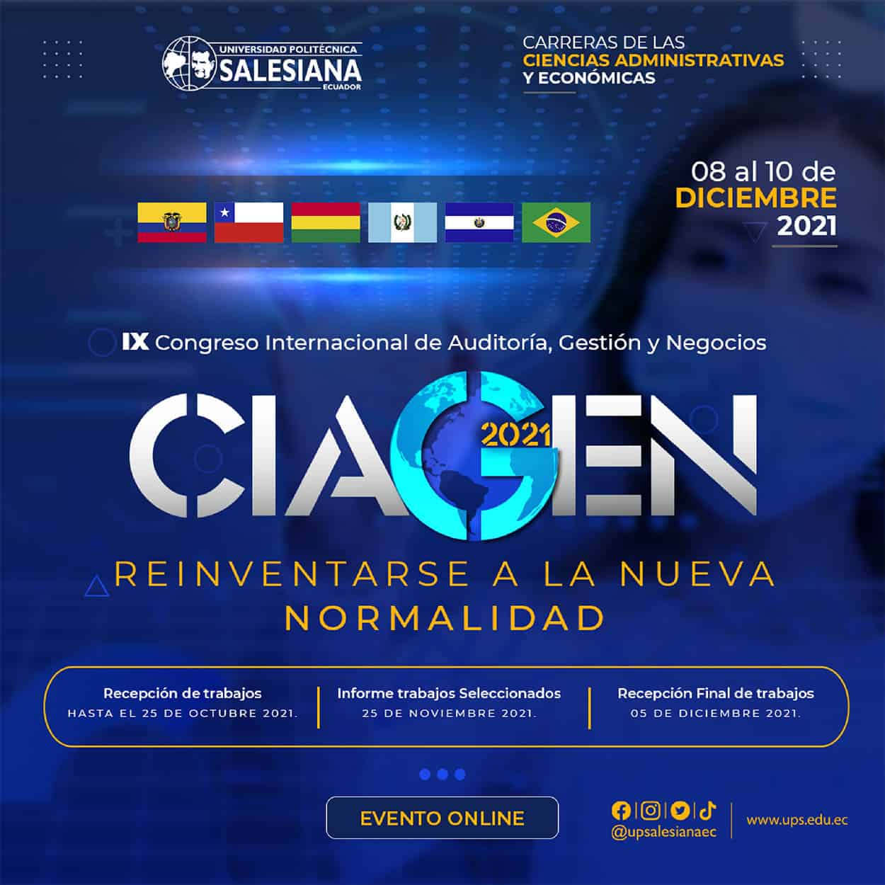 IX Congreso Internacional de Auditoría, Gestión y Negocios (CIAGEN 2021), Universidad Politécnica Salesiana
