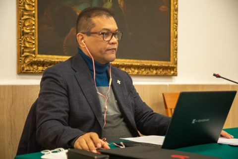 Fr. Oscar Lozano, General Coordinator of the IUS, during the VIII General Assembly of the IUS