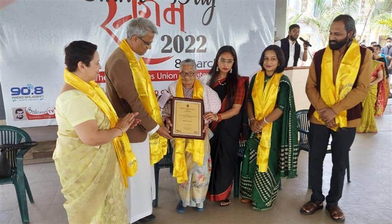 Salesian College Siliguri Women's Cell honored Srimati Indira Maya Chhetri on International Women's Day