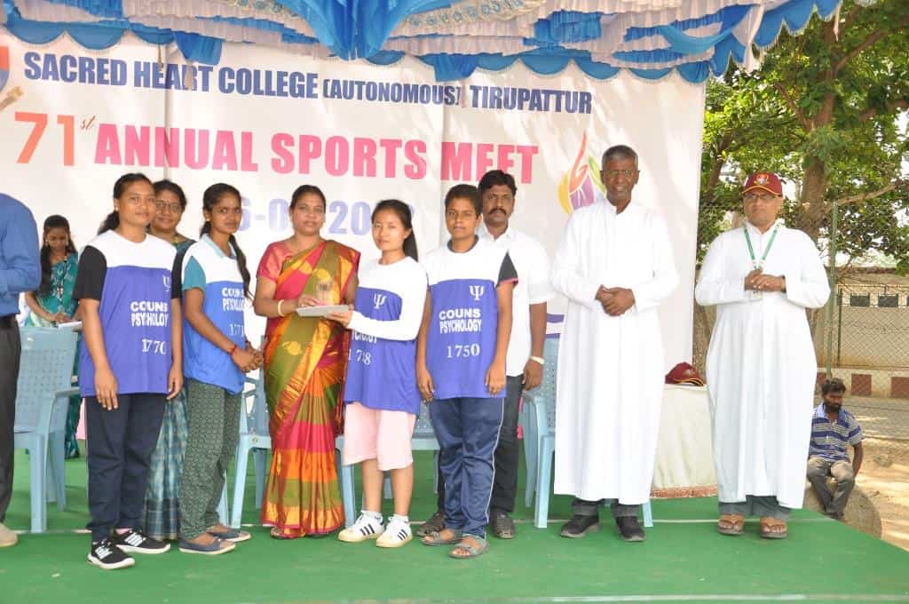Sacred Heart College (Autonomous), celebrated its 71th Annual Sports Meet