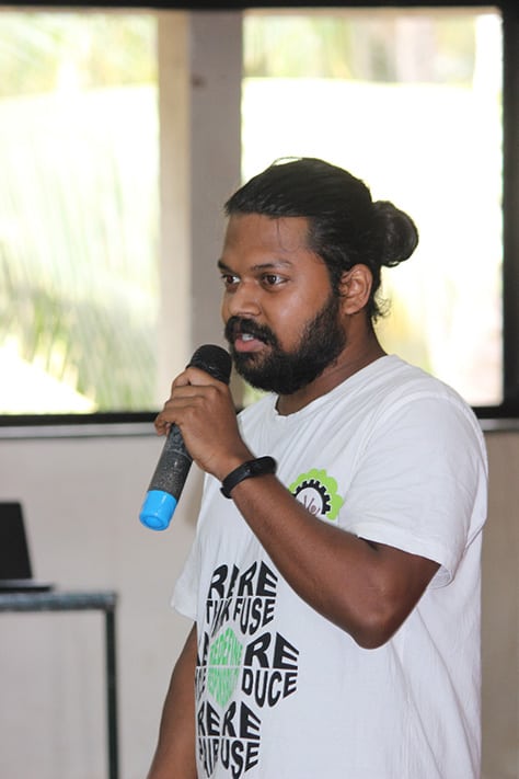 Vignesh Shinde initiator of the NoSUP Campaign in Goa