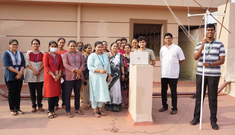 DBCE Team and Parikarma satillite club at launch of ground satellite station