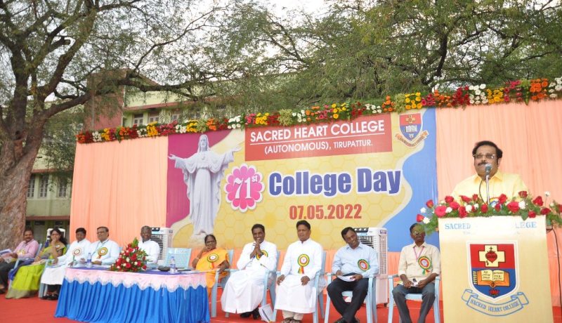 71st College Day Celebration of Sacred Heart College Tirupathur, India