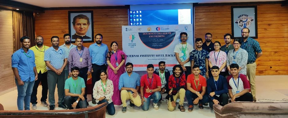 Two teams (Team Green Ribbon Army, Team Syntax Terminators) from Don Bosco College Of Engineering, Fatorda selected for the Grand Finale of Smart India Hackathon 2022