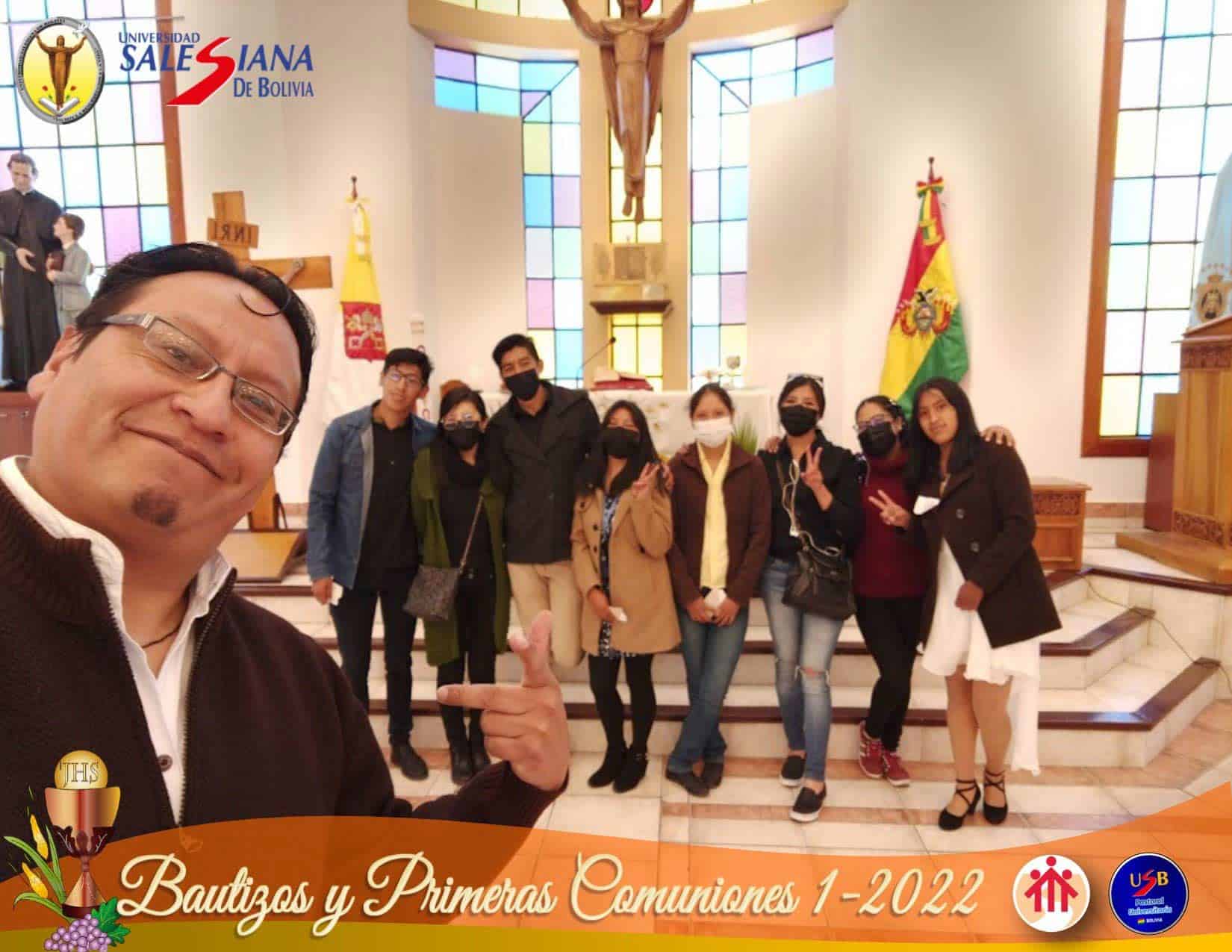 Bautizos y Primeras Comuniones de Universitarios en la Universidad Salesiana de Bolivia #OratorioUniversitarioUSB