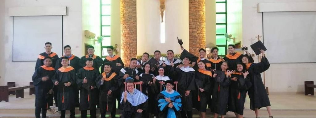 Don Bosco Technical College - Cebu, celebrates the graduation of 24 college students in Bachelor of Arts in Religious Education, Pastoral Communication and Bachelor of Science in Industrial Engineering Program