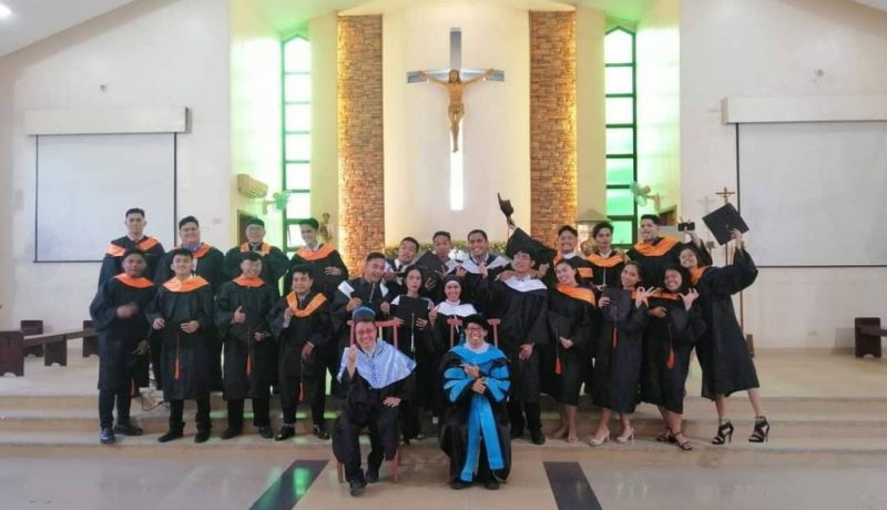 Don Bosco Technical College - Cebu, celebrates the graduation of 24 college students in Bachelor of Arts in Religious Education, Pastoral Communication and Bachelor of Science in Industrial Engineering Program
