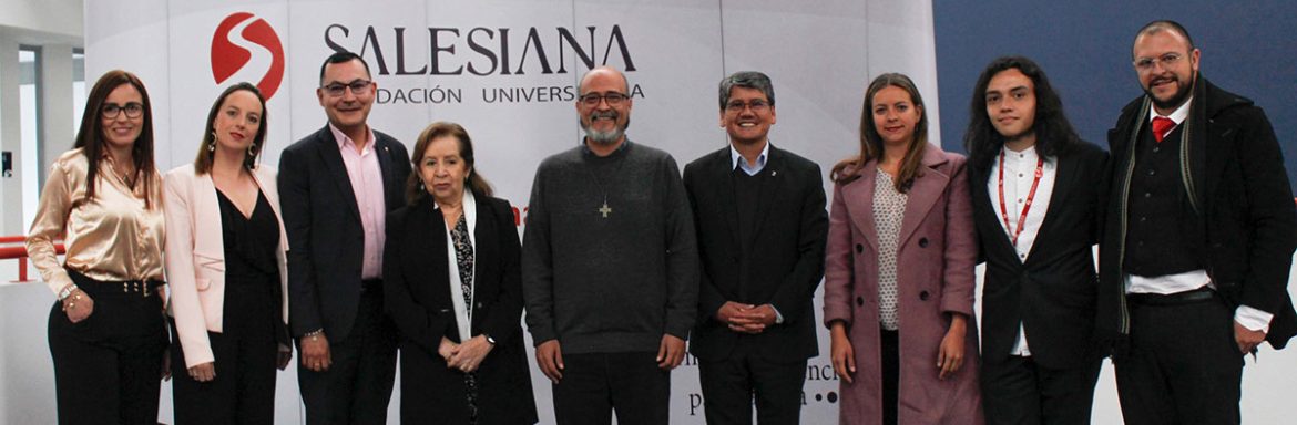 Visita del P. Hugo Orozco, Consejero Regional a la Fundación Universitaria Salesiana de Bogotá, Colombia