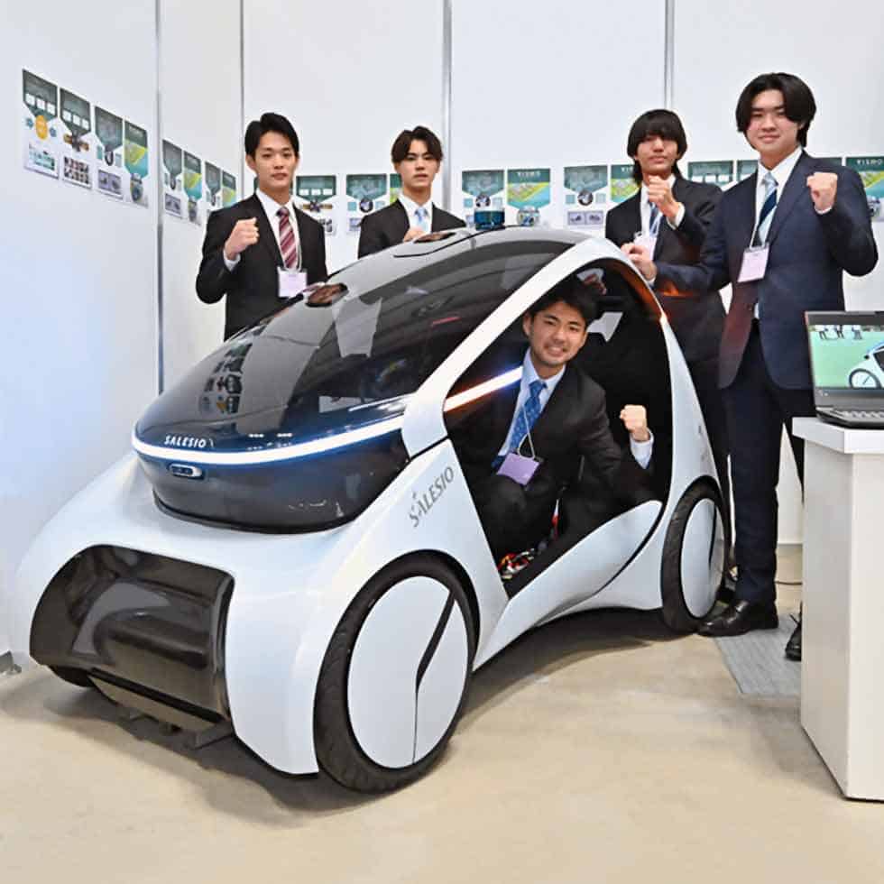 Salesian Polytechnic College of Technology unveils self-driving EV for the first time in Tokyo