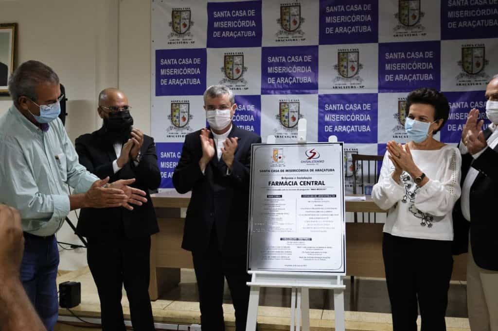 Brasil - UniSALESIANO e Santa Casa inauguram Farmácia Hospitalar Central, avaliada em mais de R$1 milhão