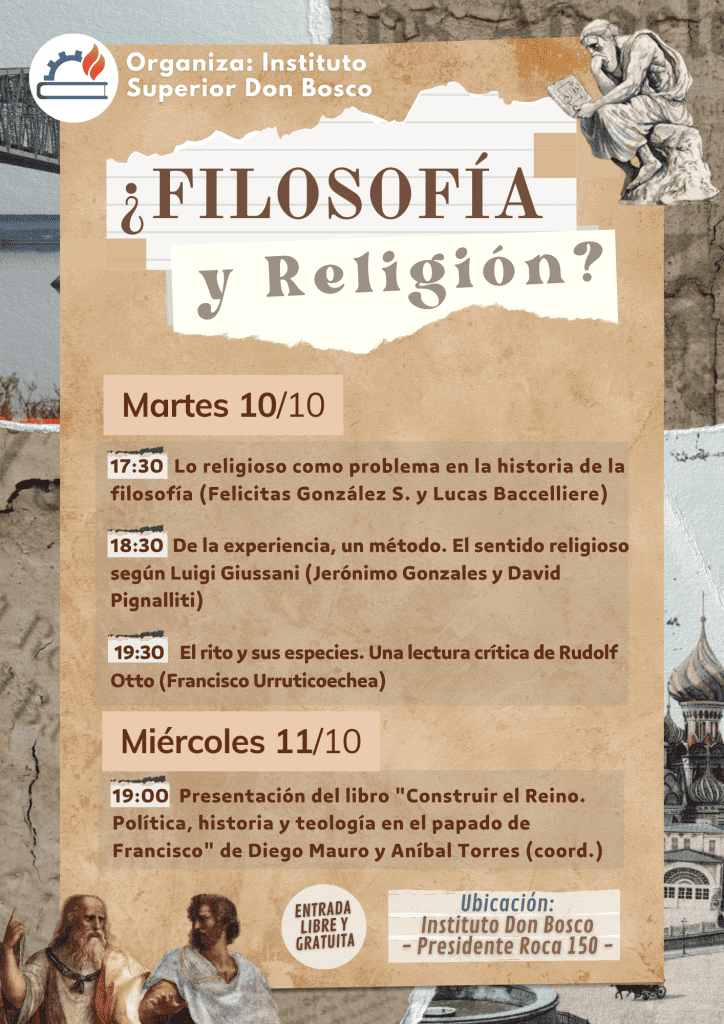 “¿Filosofía y Religión?”: Semana del Profesorado 2023 en el Instituto Don Bosco de Rosario