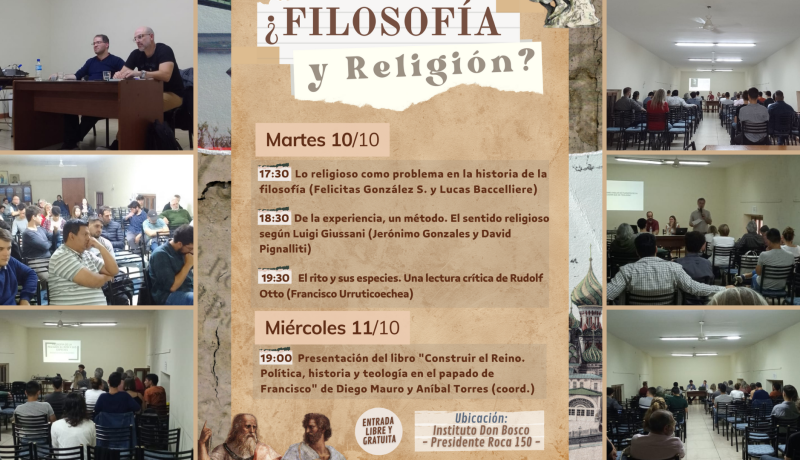 Semana del profesorado del Instituto Don Bosco Rosario, Argentina con la temática “¿Filosofía y Religión?”
