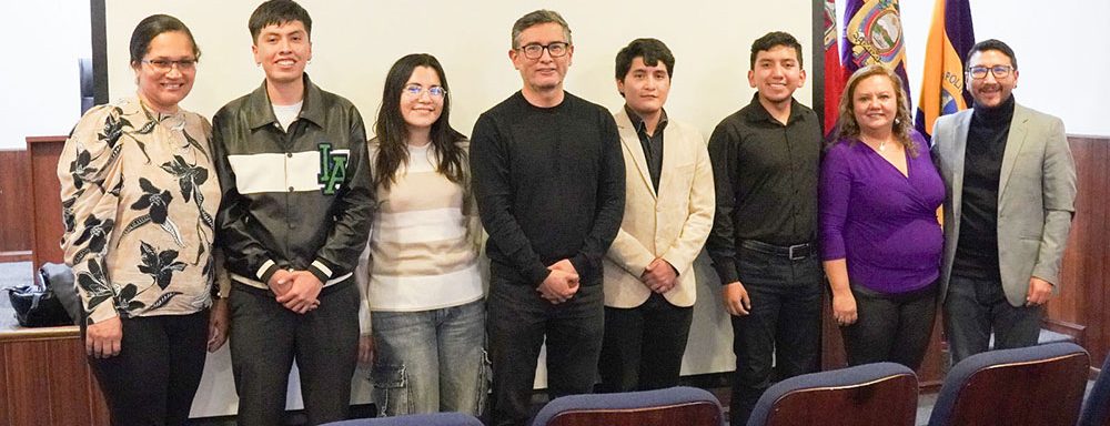 la Universidad Politécnica Salesiana (UPS) se enorgullece de contar con cinco estudiantes entre los finalistas en El Festival Mundial de Cine Juvenil Don Bosco (DBGYFF) 2024. La UPS ecuador felicita a todos los finalistas: Romel Peñaranda, Juan Amón, Matías Tapia, Doménica Rodríguez y Karen Palta