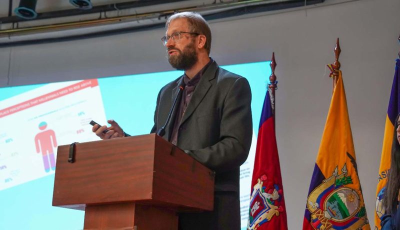 El P. Michal Vojtáš, especialista en planificación y liderazgo educativo de la Universidad Pontificia Salesiana (UPS) de Roma durante su intervención en la VI edición del Congreso de Educación Salesiana