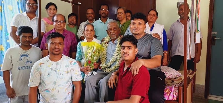 India - Renowned Salesian College Former Principal Fr. Peter Lourdes, celebrates 100th birthday