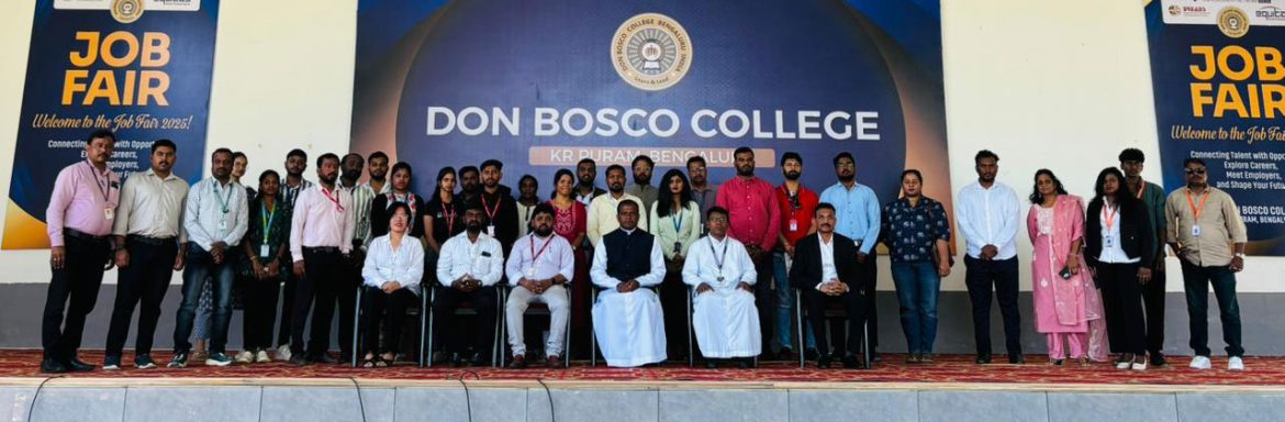 The Don Bosco Job Placement Network (JPN), under the aegis of BREADS – Career Guidance and Job Placement Services and Don Bosco College Bengaluru, organized a successful Job Fair on October 25 at Don Bosco College, KR Puram. The event aimed to connect young job seekers with reputed employers and create meaningful career pathways for the youth.