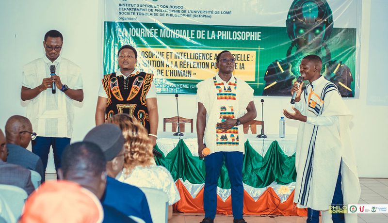 On 20 November 2025, the Don Bosco Higher Institute (ISDB) in Lomé hosted the celebration of the 20th edition of World Philosophy Day. This Day was co-organised with the Togolese Philosophy Society (SoToPhie) and the Department of Philosophy at the University of Lomé. The theme chosen by the organisers this year is: "Philosophy and AI: Contributing to the debate on AI at the service of humanity". This topic was presented by Professor Bilakani TONYEME, researcher at the University of Lomé, to an audience of professors and students from the University of Lomé and ISDB.