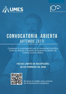 La revista científica Artemide Zatti es una iniciativa de la Universidad Mesoamericana para promover la investigación, publicación y divulgación en el ámbito académico de las ciencias médicas (Revista médica Artemide Zatti - Revista para las Ciencias Médicas)