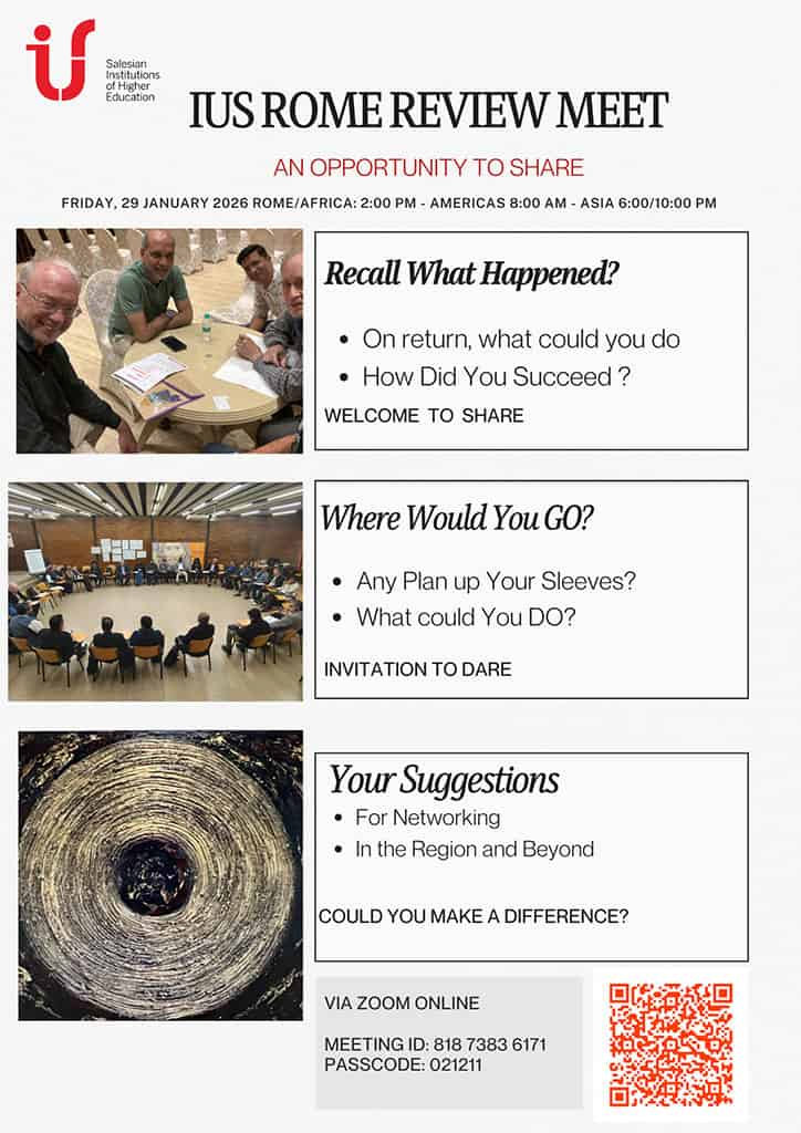 IUS Rome Review Meet 2026 - An Opportunity to Share - The IUS Rome Review Meet 2026 is a global online encounter dedicated to reflecting on the outcomes, experiences, and commitments emerging from the IUS Conference 2025.