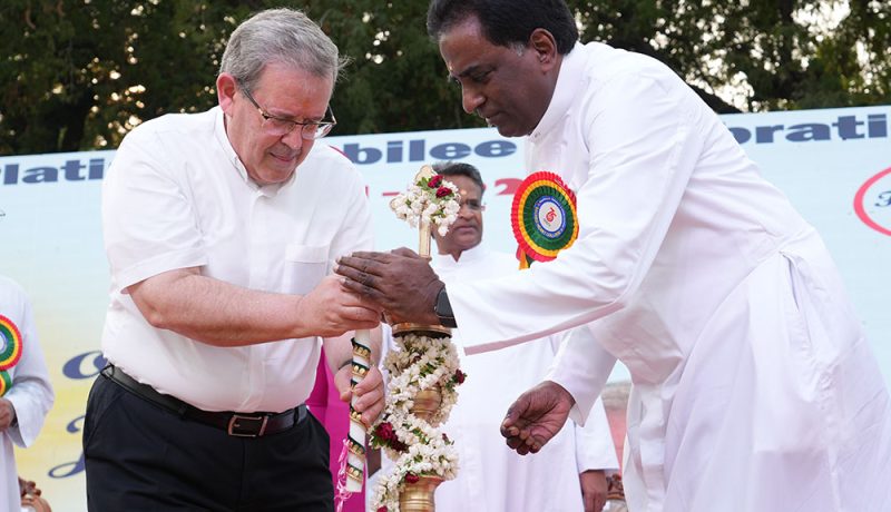 Rector Major, Fr. Fabio Attard Calls on Youth to Become Agents of Change During Sacred Heart College Tirupattur’s 75th Anniversary