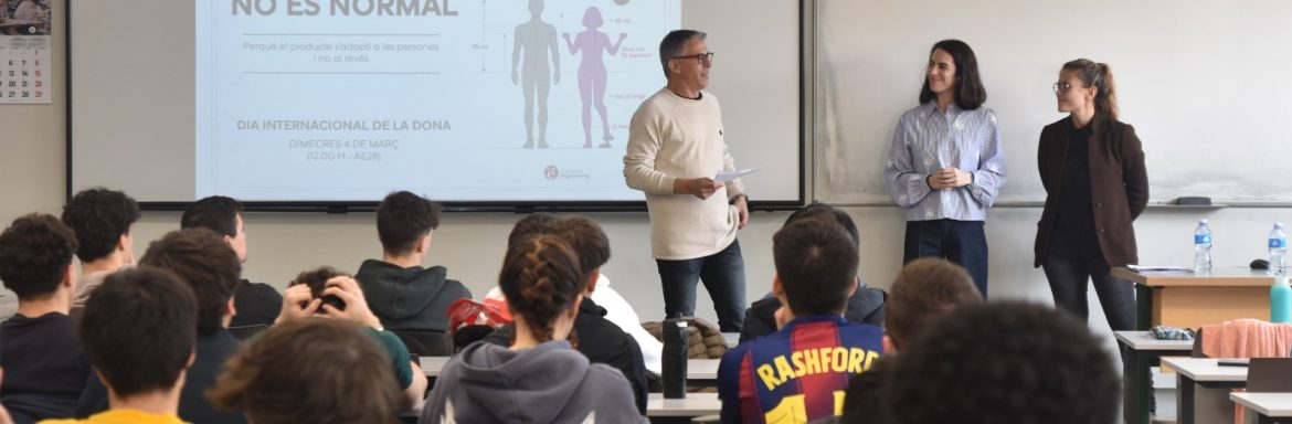 La tecnología y los productos que utilizamos todos los días a menudo no se han pensado para que los utilice todo el mundo. Muchos se han diseñado históricamente tomando como referencia un único perfil: el hombre. Ésta ha sido la reivindicación central de la jornada del Día de la Mujer, que la Escuela Universitaria Salesiana de Sarrià (EUSS) ha organizado este miércoles 4 de marzo.