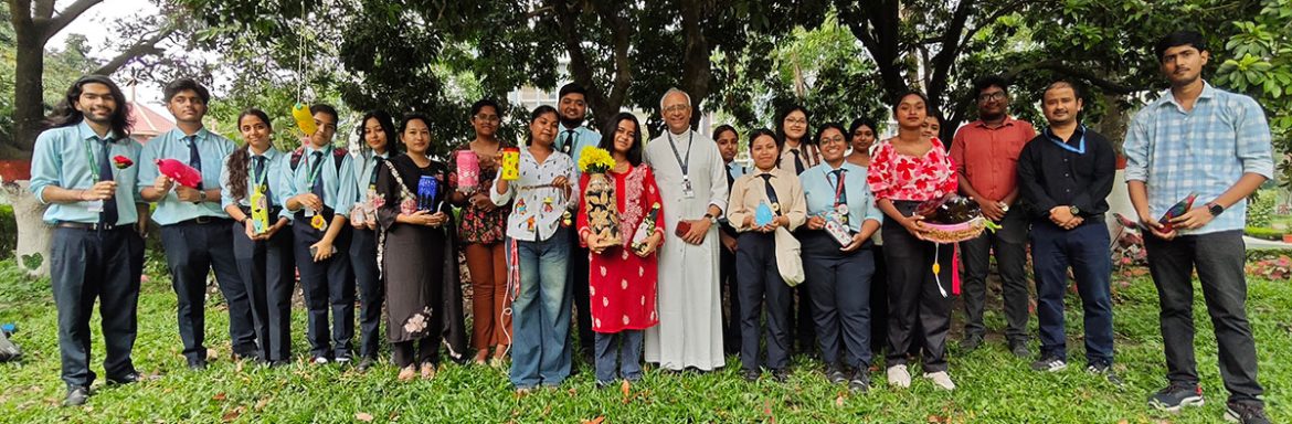 Salesian College Siliguri marked International Earth Day with a student-driven initiative that turned discarded materials into purposeful creations. Organised by the Radio Club under its EcologyFirst program, the “Trash to Treasure Competition cum Exhibition” emphasised participation and creativity over mere presentation.