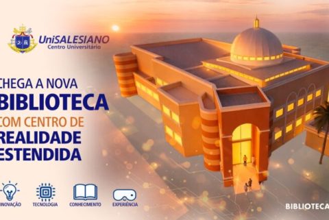 O UniSALESIANO realizou, na manhã desta terça-feira (26), a cerimônia de bênção da pedra fundamental do novo bloco da Biblioteca e do Centro de Realidade Estendida. A obra será construída nos próximos 13 meses e representa um dos maiores investimentos em infraestrutura acadêmica e tecnológica da Instituição.