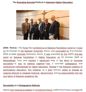 The Emerging Synodal Method in Salesian Higher Education