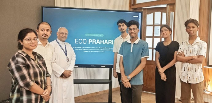 On World Environment Day, students at Salesian College (Autonomous), Siliguri, launched Eco Prahari, an AI-powered platform that equips existing cameras with environmental monitoring capabilities to protect public spaces.