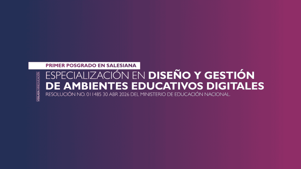 La Fundación Universitaria Salesiana&nbsp;sigue creciendo y marcando hitos en la educación superior. En el marco de la celebración de sus ocho años de fundación, la Institución recibió del Ministerio de Educación Nacional el&nbsp;registro calificado&nbsp;para su primer programa de posgrado: la&nbsp;Especialización en Diseño y Gestión de Ambientes Educativos Digitales.