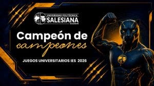 La Universidad Politécnica Salesiana (UPS) alcanzó el primer lugar del medallero general en los IV Juegos Universitarios e Institutos de Educación Superior 2026, consolidándose como la delegación más destacada entre 22 instituciones de educación superior del país. El equipo salesiano obtuvo un total de 28 medallas, distribuidas en 15 de oro, 10 de plata y 3 de bronce, resultado que refleja el alto nivel competitivo de sus estudiantes y el compromiso institucional con una formación integral.