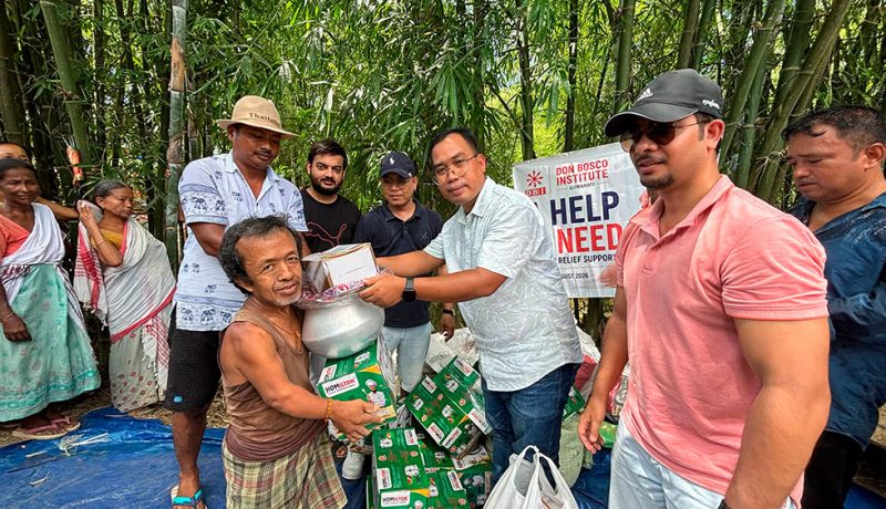 On August 24, the Don Bosco Institute (DBI) extended humanitarian assistance to flood-affected families in Nazira through its relief initiative, “A Help in Need – Flood Relief Support.”