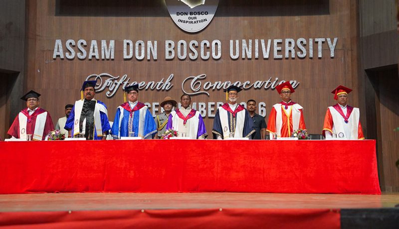 Assam Don Bosco University Celebrates 15th Convocation, Inspiring Graduates to Serve Society 🇮🇳
