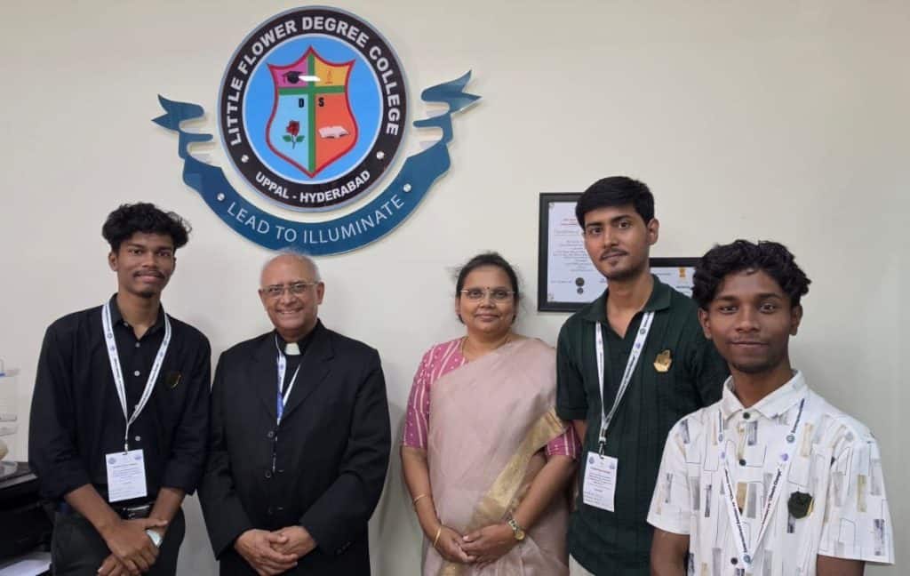 Salesian College (Autonomous), Siliguri, won top honours at the two-day International Seminar on Climate Change: Literary Ecologies, Environmental Psychology, Policy Deliberation and Media Activism, held on September 2 and 3 at Little Flower Degree College (Autonomous), Hyderabad. Fr. C. M. Paul, Vice Principal (Sciences), won the First Prize for Best Paper Presentation for his research paper, “From Local Environmental Action to Global Youth Climate Engagement: A Qualitative Case Study of the Don Bosco Green Alliance.” He received a certificate and a cash prize.