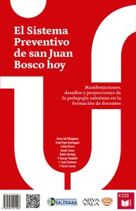 investigación desarrollada por el IUS Education Group, titulada “El Sistema Preventivo de San Juan Bosco en los estudiantes de las carreras de Pedagogía y Educación de las IUS, para la promoción de la educación integral, transformadora y del desarrollo humano integral”, se publicó el libro El Sistema Preventivo de San Juan Bosco hoy. Manifestaciones, desafíos y proyecciones de la pedagogía Salesiana en la formación de docentes.