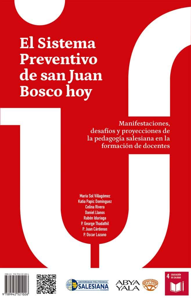Como resultado de la investigación desarrollada por el IUS Education Group, titulada “El Sistema Preventivo de San Juan Bosco en los estudiantes de las carreras de Pedagogía y Educación de las IUS, para la promoción de la educación integral, transformadora y del desarrollo humano integral”, se publicó el libro El Sistema Preventivo de San Juan Bosco hoy. Manifestaciones, desafíos y proyecciones de la pedagogía Salesiana en la formación de docentes.
