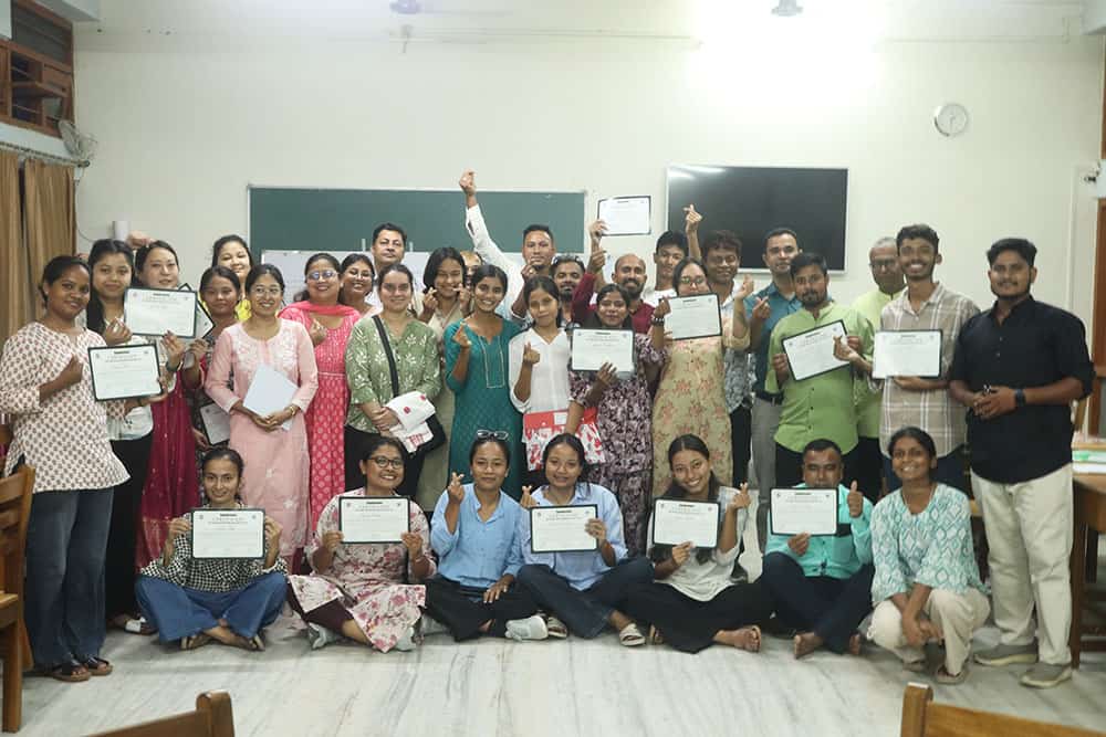 The institution, Bosco Institute, in collaboration with the Inter Agency Group (IAG), conducted a five-day Training of Trainers (ToT) from October 9 to 13 to strengthen psychosocial support and mental health services for disaster-affected communities. The programme brought together 36 participants from more than 15 organisations, focusing on people affected by natural disasters, particularly recurring floods in Assam.